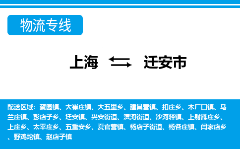 上海到迁安市物流公司-专业团队/提供包车运输服务