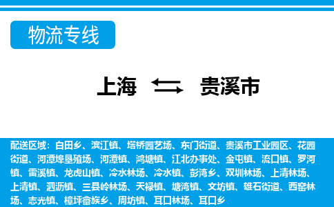 上海到贵溪市物流公司-专业团队/提供包车运输服务