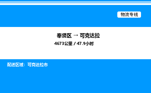 奉贤区到可克达拉物流公司-货运专线高效运输「多少一方」