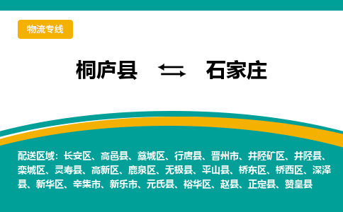 桐庐到石家庄物流专线|桐庐县至石家庄货运专线