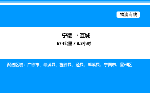 宁德到宣城物流专线|宁德至宣城货运专线